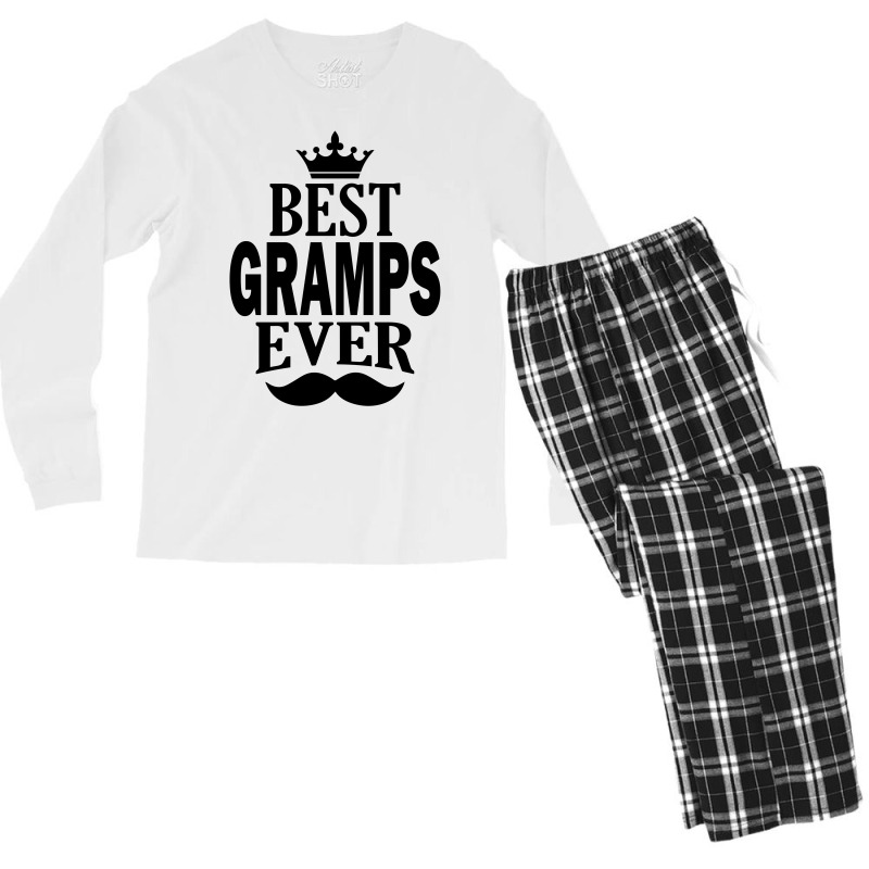 Best Gramps Ever Men's Long Sleeve Pajama Set | Artistshot