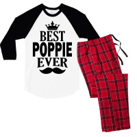 Best Poppie Ever Men's 3/4 Sleeve Pajama Set | Artistshot