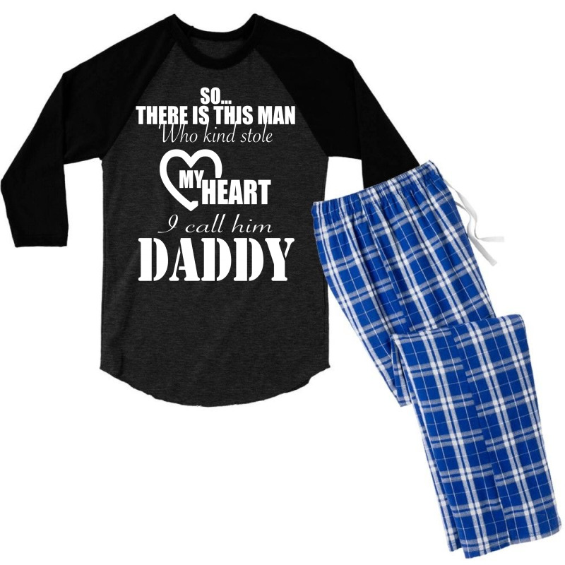 I Call Him Daddy Men's 3/4 Sleeve Pajama Set | Artistshot
