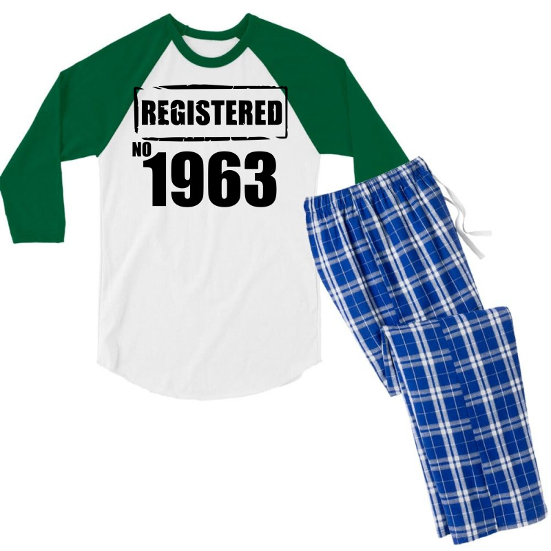 Registered No 1963 Men's 3/4 Sleeve Pajama Set | Artistshot