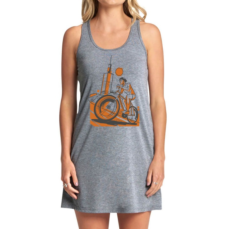 Bicycles T Shirtbicycles Racing Bike Cyclist Cyclist Bike T Shirt Tank Dress by assistantcreature | Artistshot