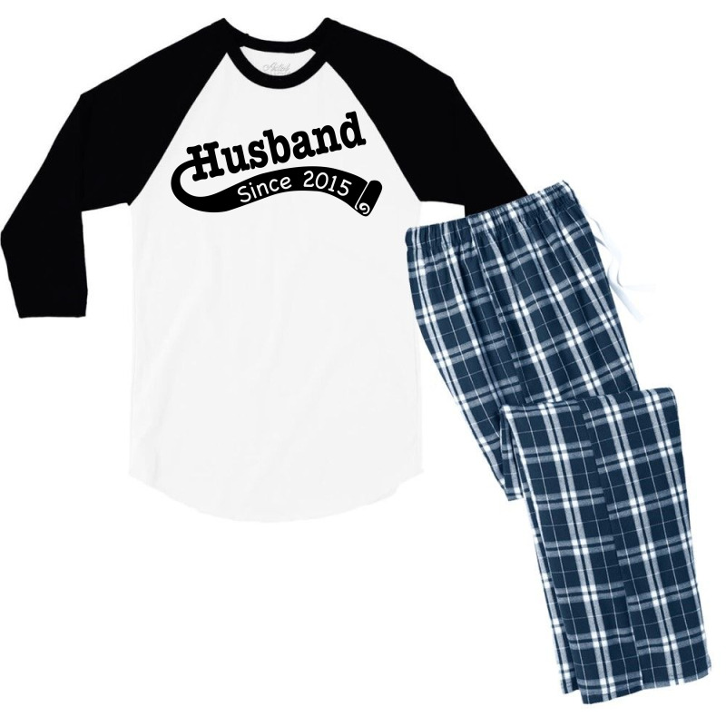 Husband Since 2015 Men's 3/4 Sleeve Pajama Set | Artistshot