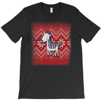Zebra Christmas T-shirt Designed By Cucu Cahyani