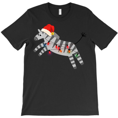 Zebra Ugly Christmas T-shirt Designed By Cucu Cahyani