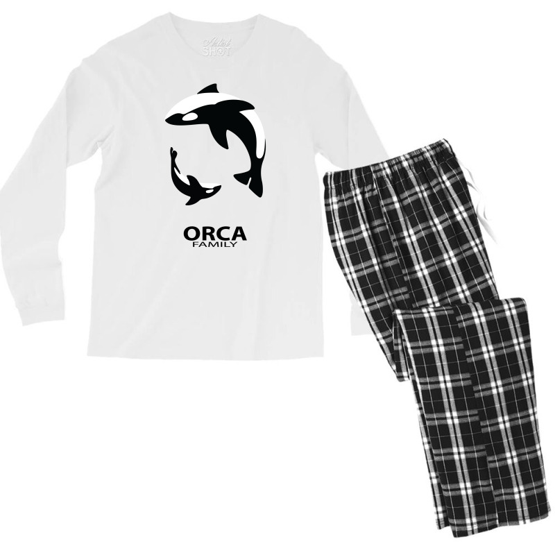 Orca Family Men's Long Sleeve Pajama Set | Artistshot