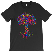 Dna Tree Life Watercolor Genetic Biologist Science Earth Day T-shirt | Artistshot