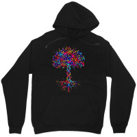 Dna Tree Life Watercolor Genetic Biologist Science Earth Day Unisex Hoodie | Artistshot