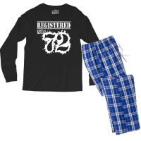 Registered No 72 Men's Long Sleeve Pajama Set | Artistshot