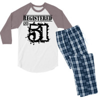 Registered No 51 Men's 3/4 Sleeve Pajama Set | Artistshot