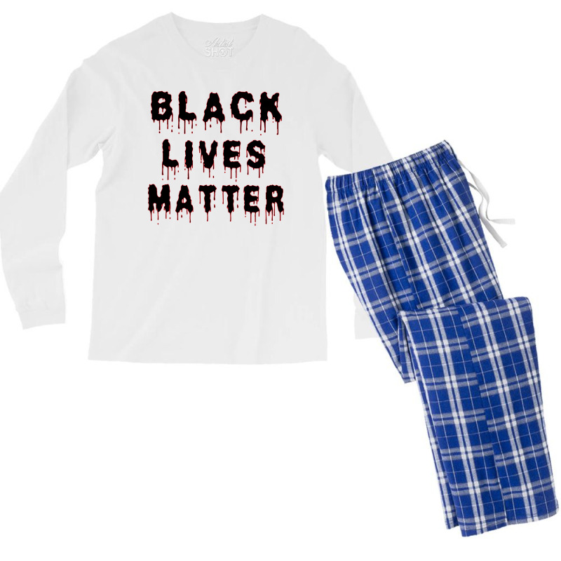 Black Lives Matter Men's Long Sleeve Pajama Set | Artistshot