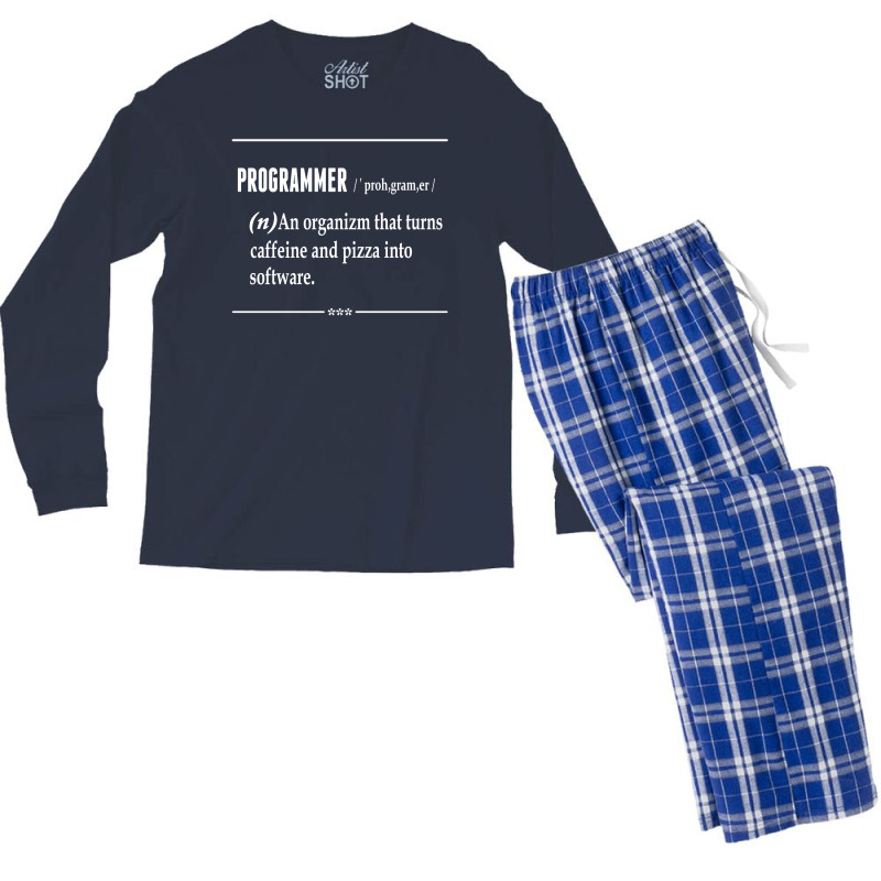 Programmer  Noun Men's Long Sleeve Pajama Set | Artistshot