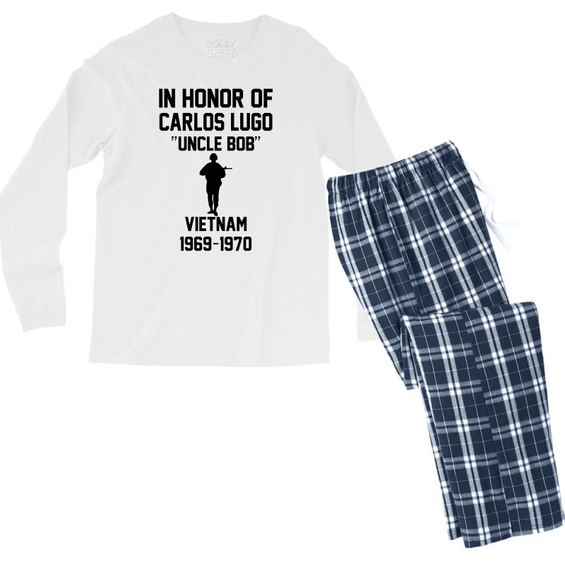 In Honor Of Carlos Lugo Vietnam Men's Long Sleeve Pajama Set | Artistshot