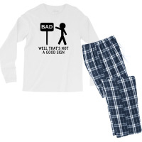 Well That's Not A Good Sign Men's Long Sleeve Pajama Set | Artistshot