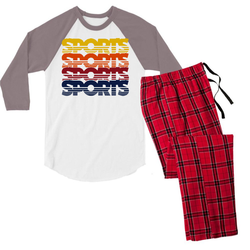 Vintage Sports Men's 3/4 Sleeve Pajama Set | Artistshot