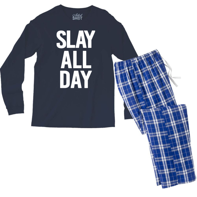 Slay All Day Men's Long Sleeve Pajama Set | Artistshot