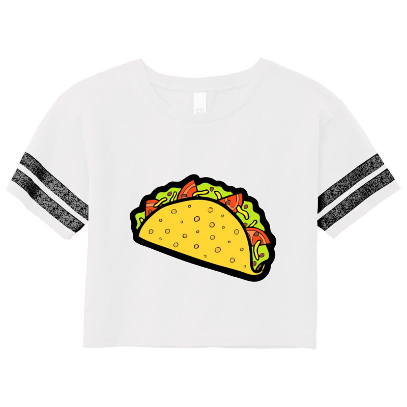 It's Taco Time! In Pink! Scorecard Crop Tee by tommydevoidy | Artistshot