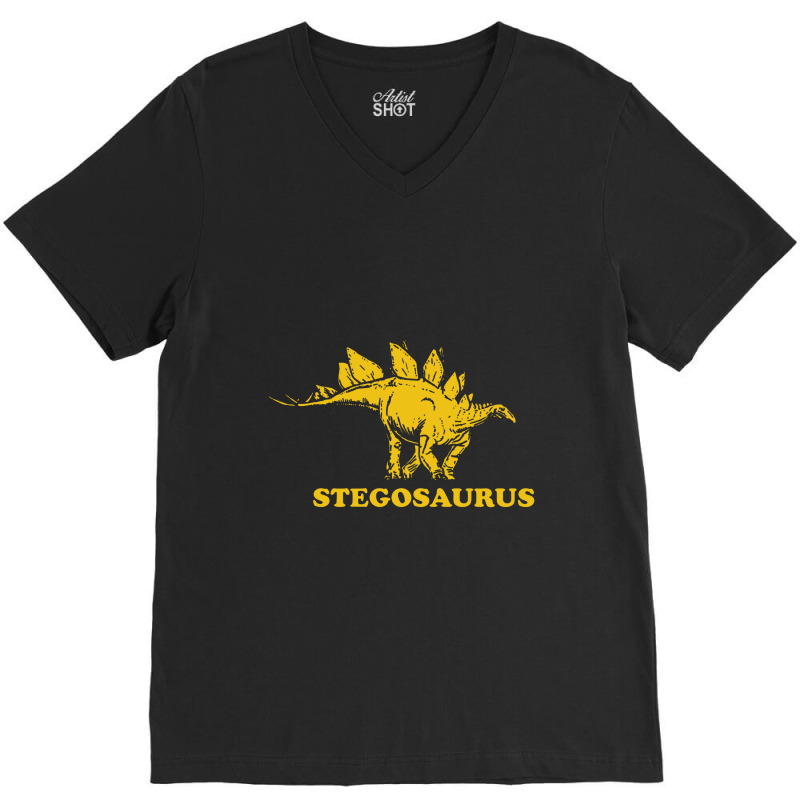 Stegosaurus Dinosaur V-neck Tee | Artistshot