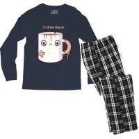 Coffee Break Men's Long Sleeve Pajama Set | Artistshot