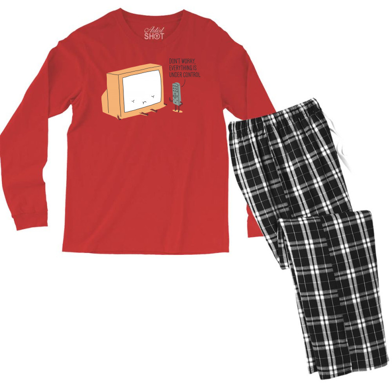 Don't Worry Everthing Is Uder Control Men's Long Sleeve Pajama Set | Artistshot