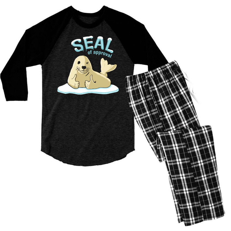 Seal Of Approval Men's 3/4 Sleeve Pajama Set | Artistshot