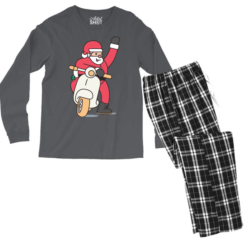 Hey Santa Men's Long Sleeve Pajama Set | Artistshot