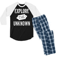 Explore The Unknown Men's 3/4 Sleeve Pajama Set | Artistshot