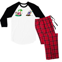 Santa Non Job Men's 3/4 Sleeve Pajama Set | Artistshot