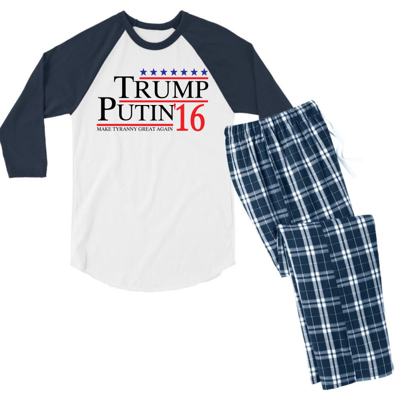 Trump Putin 2016 Men's 3/4 Sleeve Pajama Set by rardesign | Artistshot