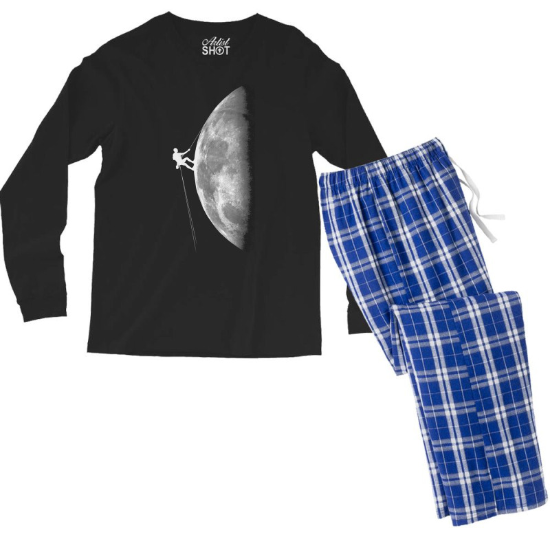 Moon Climb Men's Long Sleeve Pajama Set | Artistshot