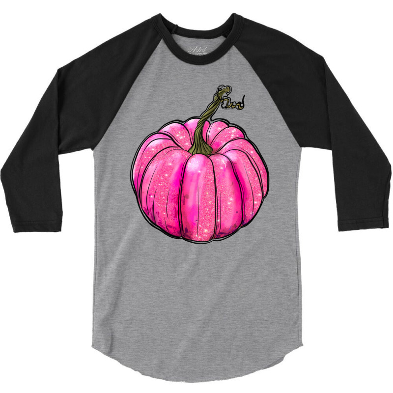 Breast Cancer Awereness Pumpkin 3/4 Sleeve Shirt | Artistshot