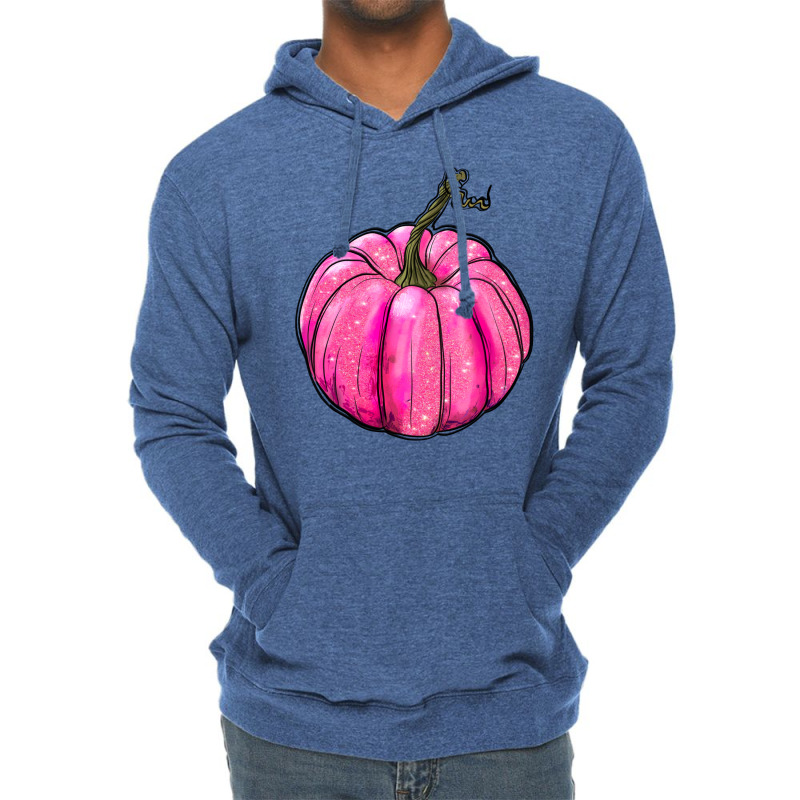 Breast Cancer Awereness Pumpkin Lightweight Hoodie | Artistshot