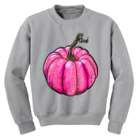 Breast Cancer Awereness Pumpkin Youth Sweatshirt | Artistshot