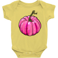 Breast Cancer Awereness Pumpkin Baby Bodysuit | Artistshot