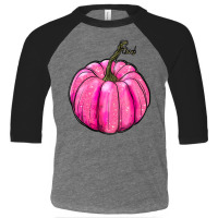 Breast Cancer Awereness Pumpkin Toddler 3/4 Sleeve Tee | Artistshot