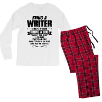 Being A Writer... Men's Long Sleeve Pajama Set | Artistshot