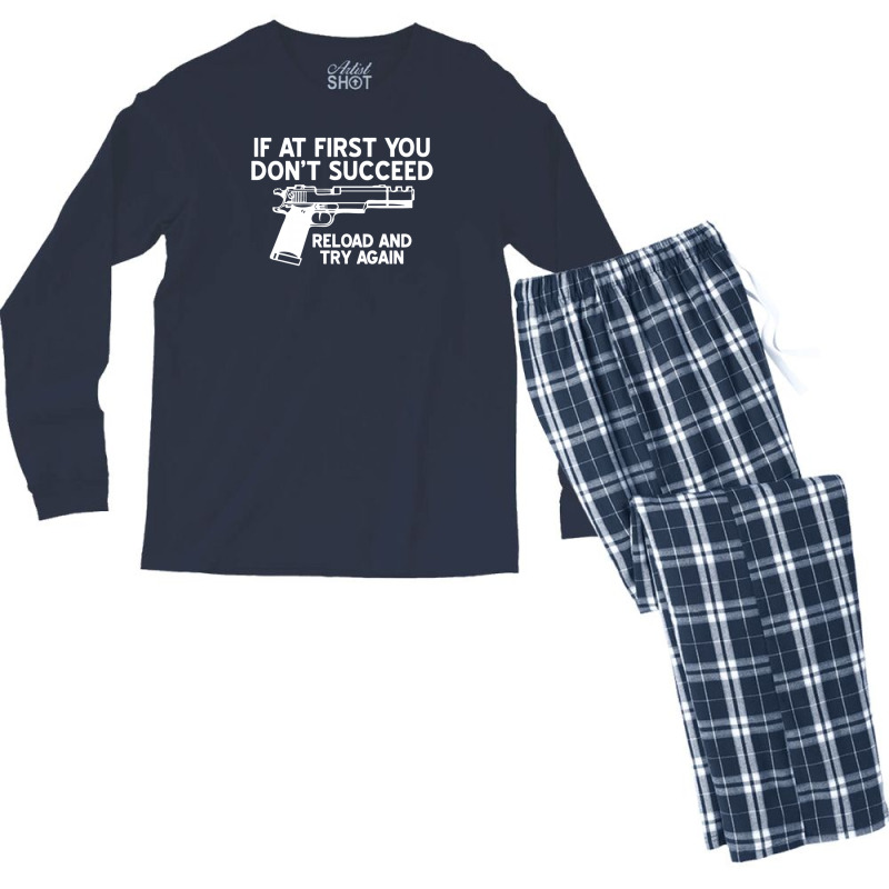 Reload And Try Again Men's Long Sleeve Pajama Set | Artistshot