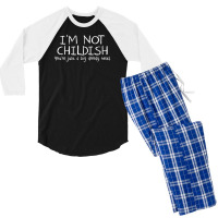 I'm Not Childish, You're Just A Big Doody Head Men's 3/4 Sleeve Pajama Set | Artistshot