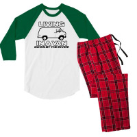 Living In A Van Down By The River Funny Men's 3/4 Sleeve Pajama Set | Artistshot