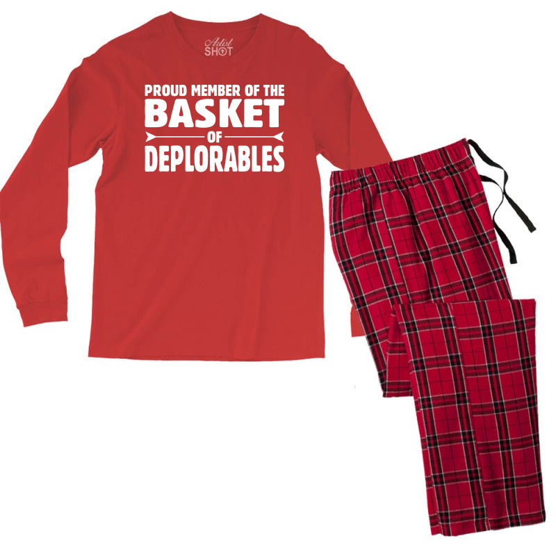 Proud Member Of The Basket Of Deplorables Men's Long Sleeve Pajama Set | Artistshot