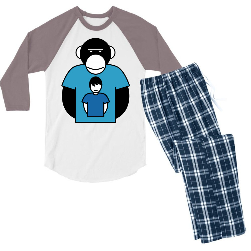 Apes Man Men's 3/4 Sleeve Pajama Set | Artistshot