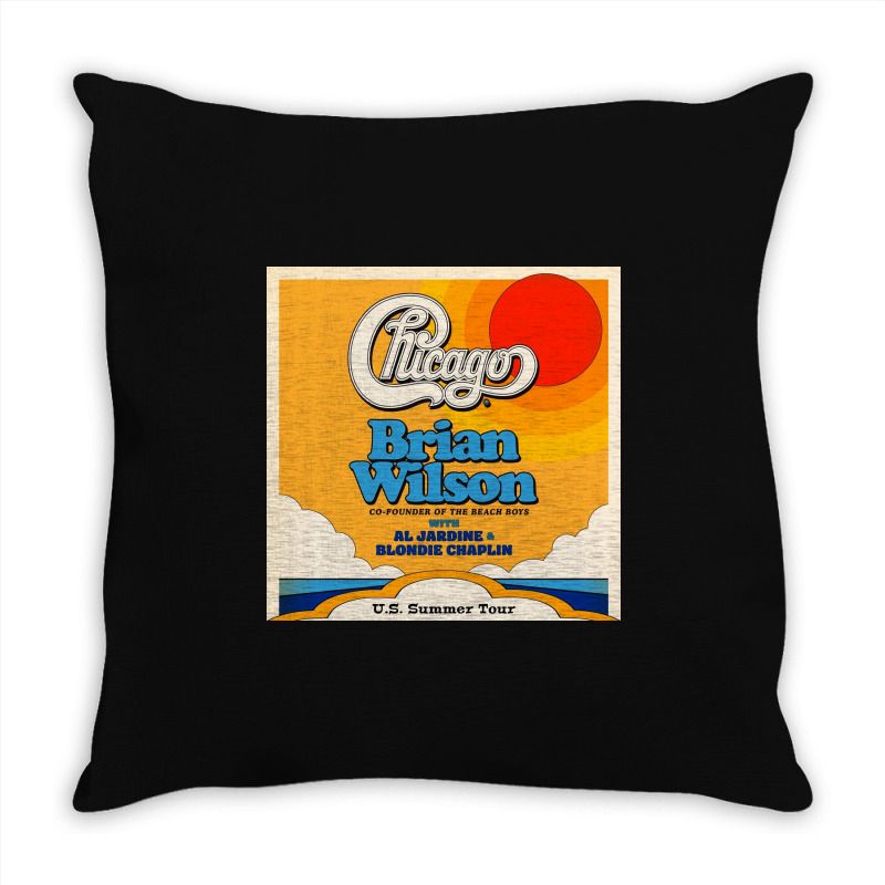 Chicago And Brian Wilson Summer Throw Pillow | Artistshot