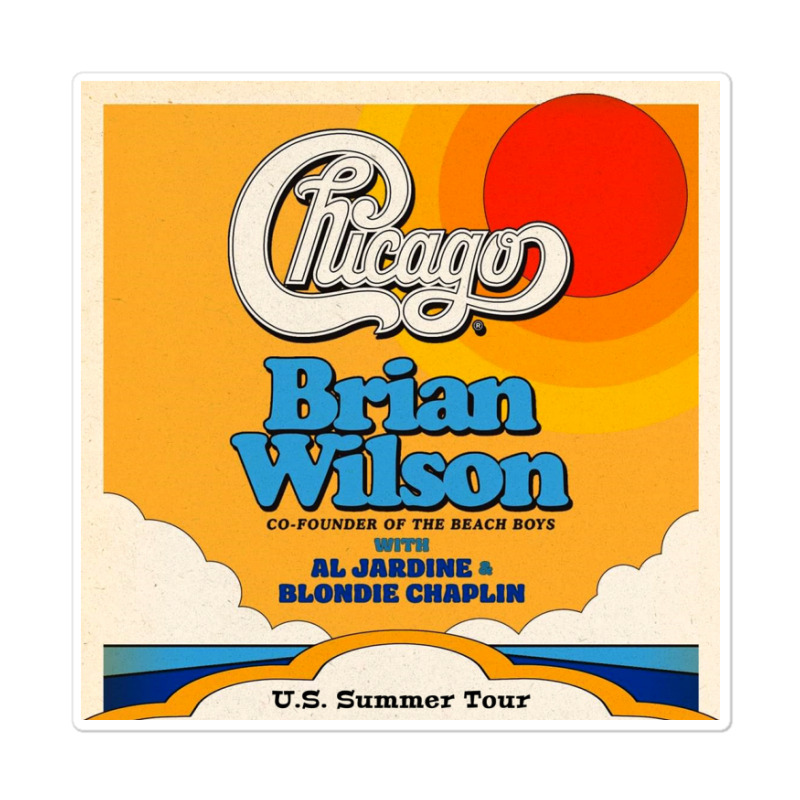 Chicago And Brian Wilson Summer Sticker | Artistshot