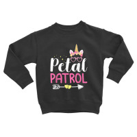 Petal Patrol Cute Girl Flowers Unicorn Wedding Bridal Toddler Sweatshirt | Artistshot