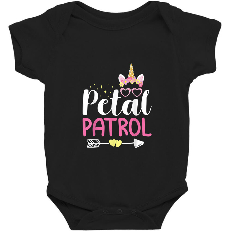 Petal Patrol Cute Girl Flowers Unicorn Wedding Bridal Baby Bodysuit by creativelylily | Artistshot