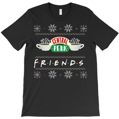Friends X Mas Central Perk T-shirt Designed By Bariteau Hannah