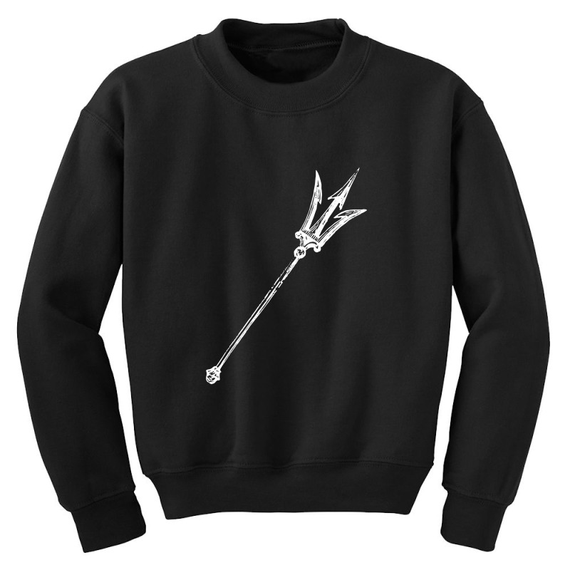 Poseidon Symbol   Trident Greek God Mythology Youth Sweatshirt | Artistshot