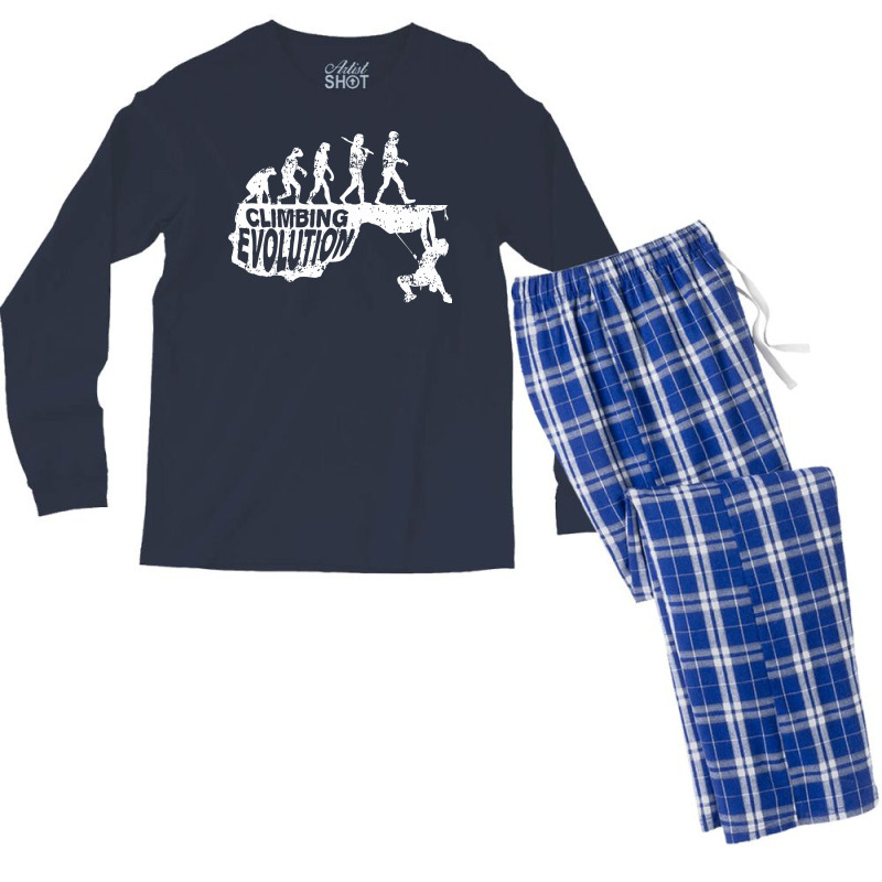 Climbing Evolution Men's Long Sleeve Pajama Set | Artistshot