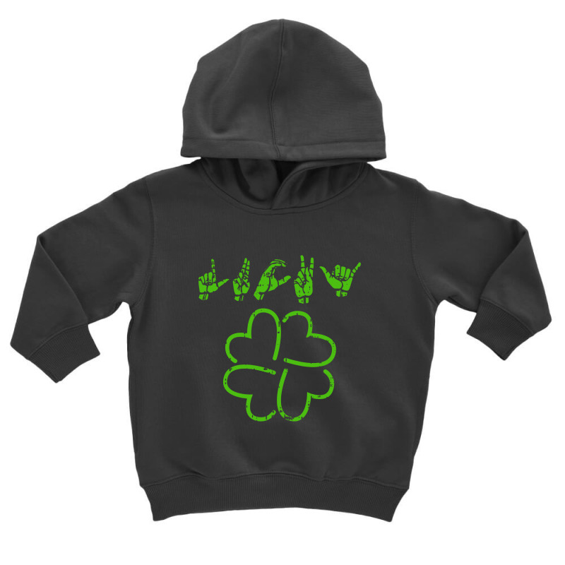 Lucky Sign Language Toddler Hoodie by trasheatercomicsart | Artistshot