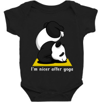 Panda Yoga Baby Bodysuit | Artistshot