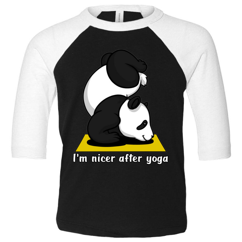 Panda Yoga Toddler 3/4 Sleeve Tee | Artistshot